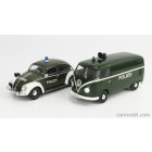 Schuco VOLKSWAGEN SET 2X T1 VAN + BEETLE KAFER MAGGIOLINO POLIZEI 1962
