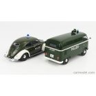 Schuco VOLKSWAGEN SET 2X T1 VAN + BEETLE KAFER MAGGIOLINO POLIZEI 1962