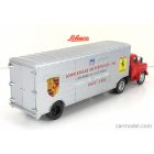 Schuco GMC TRUCK CAR TRANSPORTER TEAM JOHN EDGARD ENTERPRISES INC. LOS ANGELES CALIFORNIA FERRARI - PORSCHE RACE CARS 1950