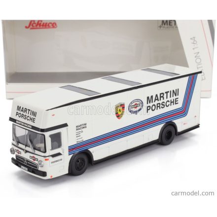 Schuco MERCEDES BENZ O317 TRUCK CAR TRANSPORTER PORSCHE MARTINI RACING 1968