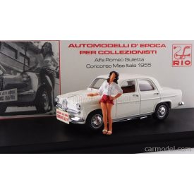   RIO MODELS ALFA ROMEO GIULIETTA CONCORSO MISS ITALIA 1955 WITH FIGURE