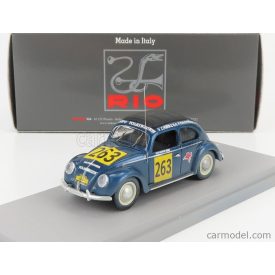  RIO MODELS VOLKSWAGEN BEETLE KAFER MAGGIOLINO CLOSED ROOF N 263 RALLY PANAMERICANA 1954 M.HINKE