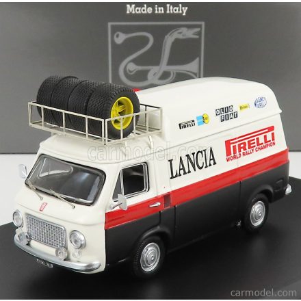 RIO MODELS FIAT 238 VAN TETTO ALTO CON PORTAPACCHI - HIGH ROOF WITH RACK - ASSISTENZA RALLY LANCIA 1973
