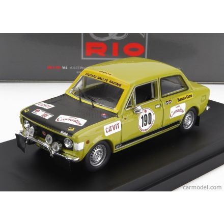 RIO-MODELS - FIAT - 128 Gr.1 TEAM CECCATO RALLY RACING N 190 RALLY SAN MARTINO DI CASTROZZA 1972 A.BETTEGA - D.BRIGANTINI