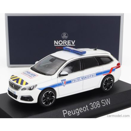 Norev Peugeot 308 SW STATION WAGON POLICE MUNICIPALE 2018