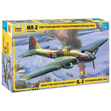 Zvezda Ilyushin IL-2 Stormovik Mod 1943 makett