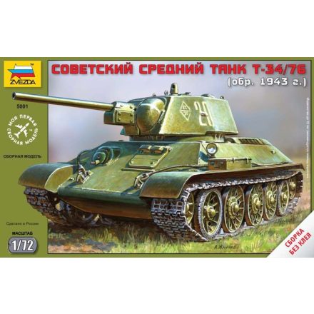 Zvezda T-34 Soviet Medium Tank makett