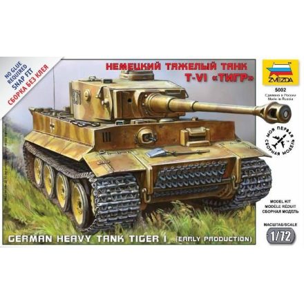 Zvezda Tiger I German Tank makett