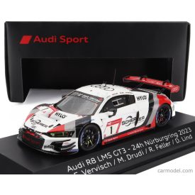   SPARK MODEL AUDI R8 LMS GT3 TEAM AUDI SPORT SCHERER PHX N 1 24h NURBURGRING 2023 MATTIA DRUDI - RICARDO FELLER - DENNIS LIND - FREDERIC VERVISCH