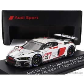   SPARK MODEL AUDI R8 LMS GT3 TEAM AUDI SPORT CAR COLLECTION N 22 24h NURBURGRING 2023 LUCA ENGSTLER - MAX HOFER - GILLES MAGNUS - DENNIS MARSCHALL