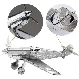  Metal Earth Messerschmitt BF-109 - lézervágott fémépítő