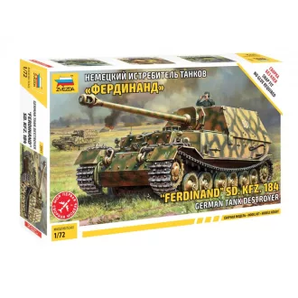   Zvezda German tank destroyer Ferdinand SD. KFZ. 184 - snap-fit harcjármű makett