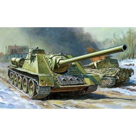 Zvezda Soviet Self- Proppeled Gun Su-100 makett