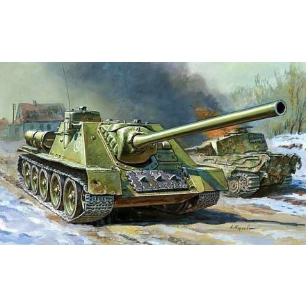 Zvezda Soviet Self- Proppeled Gun Su-100 makett