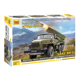   Zvezda Multiple Rocket Launch System BM-21 "Grad" makett