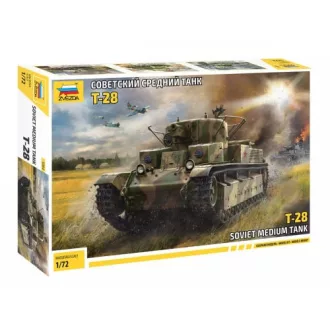 Zvezda T-28 SOVIET TANK harcjármű makett