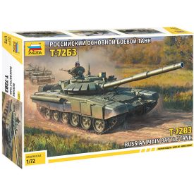 Zvezda Russian main battle Tank T-72B3 makett