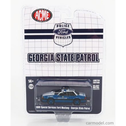 ACME Ford MUSTANG SPECIAL SERVICE GEORGIA STATE PATROL POLICE 1989