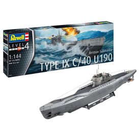 Revell German Submarine Type IX C/40 (U-190) makett