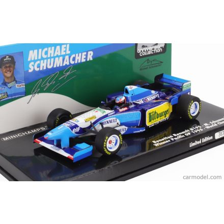 MINICHAMPS BENETTON F1 B195 TEAM MILD SEVEN RENAULT N 1 WORLD CHAMPION WINNER PACIFIC GP 1995 MICHAEL SCHUMACHER