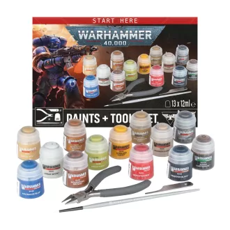 Games Workshop 40K PAINTS + TOOLS ENG/SPA/PORT/LATV/ROM