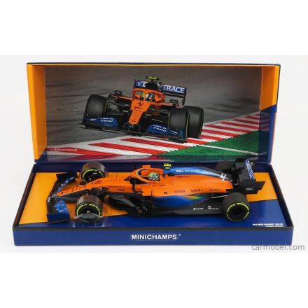 Minichamps McLAREN F1 MCL35 RENAULT TEAM MCLAREN N 4 3rd AUSTRIAN GP 2020 LANDO NORRIS