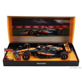  Minichamps McLAREN F1 MCL60 TEAM McLAREN N 81 8th MELBOURNE AUSTRALIAN GP WITH PIT-BOARD 2023 OSCAR PIASTRI