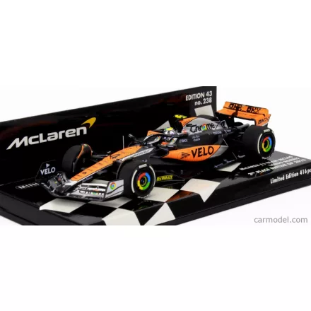Minichamps McLAREN F1 MCL60 TEAM McLAREN N 4 2nd BRITISH GP 2023 LANDO NORRIS