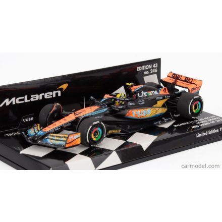 Minichamps McLAREN F1 MCL60 TEAM McLAREN N 4 ABU DHABI GP 2023 LANDO NORRIS