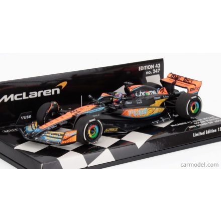 Minichamps McLAREN F1 MCL60 TEAM McLAREN N 81 6th ABU DHABI GP 2023 OSCAR PIASTRI