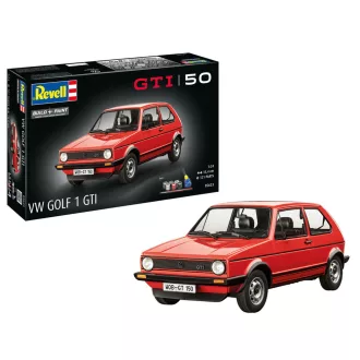 Revell - Geschenkset 50 Jahre VW Golf 1 GTi autó makett