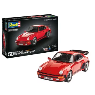   Revell - Geschenkset Porsche 911 Turbo 50th Anniversary autó makett
