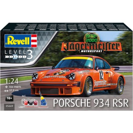 Revell Porsche 934 RSR - 50 Years of Jagermeister Motorsport Gift set makett