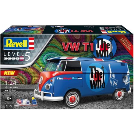 Revell Volkswagen T1 Van 'The Who' Gift Set Limited Edition makett