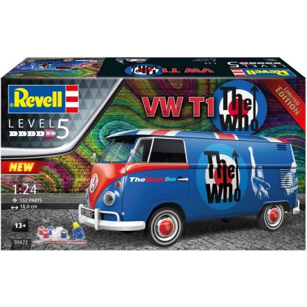 Revell Volkswagen T1 Van 'The Who' Gift Set Limited Edition makett