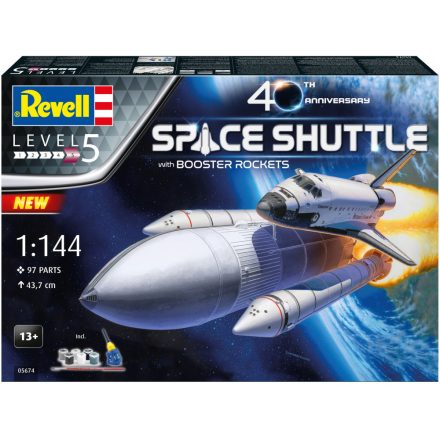 Revell Space Shuttle & Booster 40th Anniversary Gift Set makett