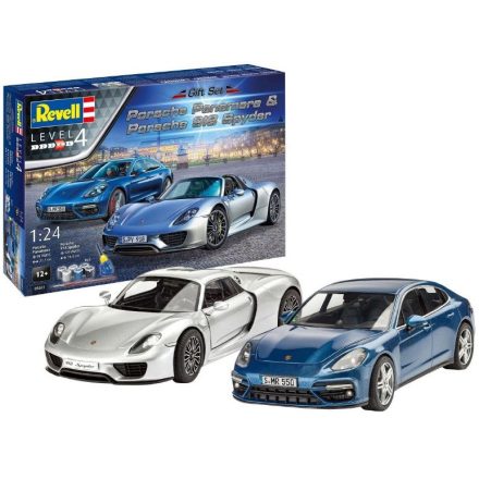 Revell Gift Set Porsche Panamera & 918 Spyder makett