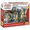 Zvezda GERMAN STURMPIONIERE 1939-1942 - snap-fit figurakészlet