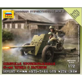 Zvezda Soviet Gun 45mm