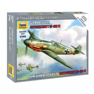 Zvezda Messerschmitt Bf 109F-2 katonai repülő makett