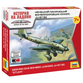 Zvezda AIRPLANE JU-87 STUKA katonai repülő makett