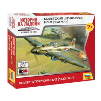 Zvezda Ilyushin IL-2 Stormovik katonai repülő makett