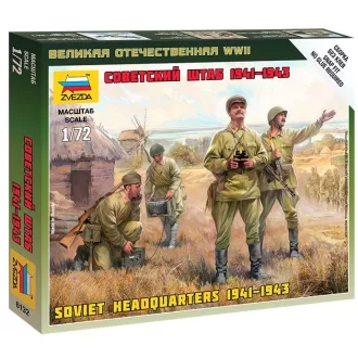 Zvezda Soviet HQ WWII - 4 figures figurakészlet