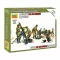 Zvezda SOVIET 120mm MORTAR W/CREW - 4 figures, snap-fit tüzérségi makett