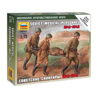   Zvezda Soviet Medical Personnel 1941-42 - 4 figures figurakészlet