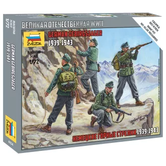 Zvezda GERMAN GEBIRGSJAGER - snap-fit figurakészlet