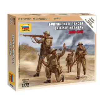 Zvezda British Infantry 1939-1945 - snap-fit figurakészlet