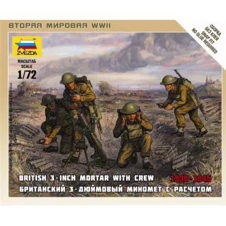 Zvezda British Mortar w/crew 1939-42