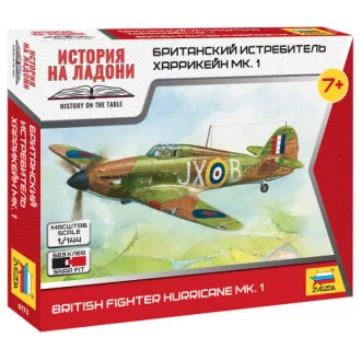   Zvezda British Fighter "Hurricane Mk-1" - Snap Fit katonai repülő makett