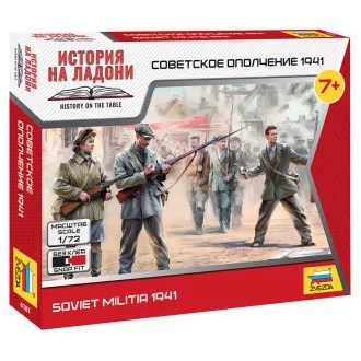 Zvezda Soviet Militia 1941 - snap-fit figurakészlet